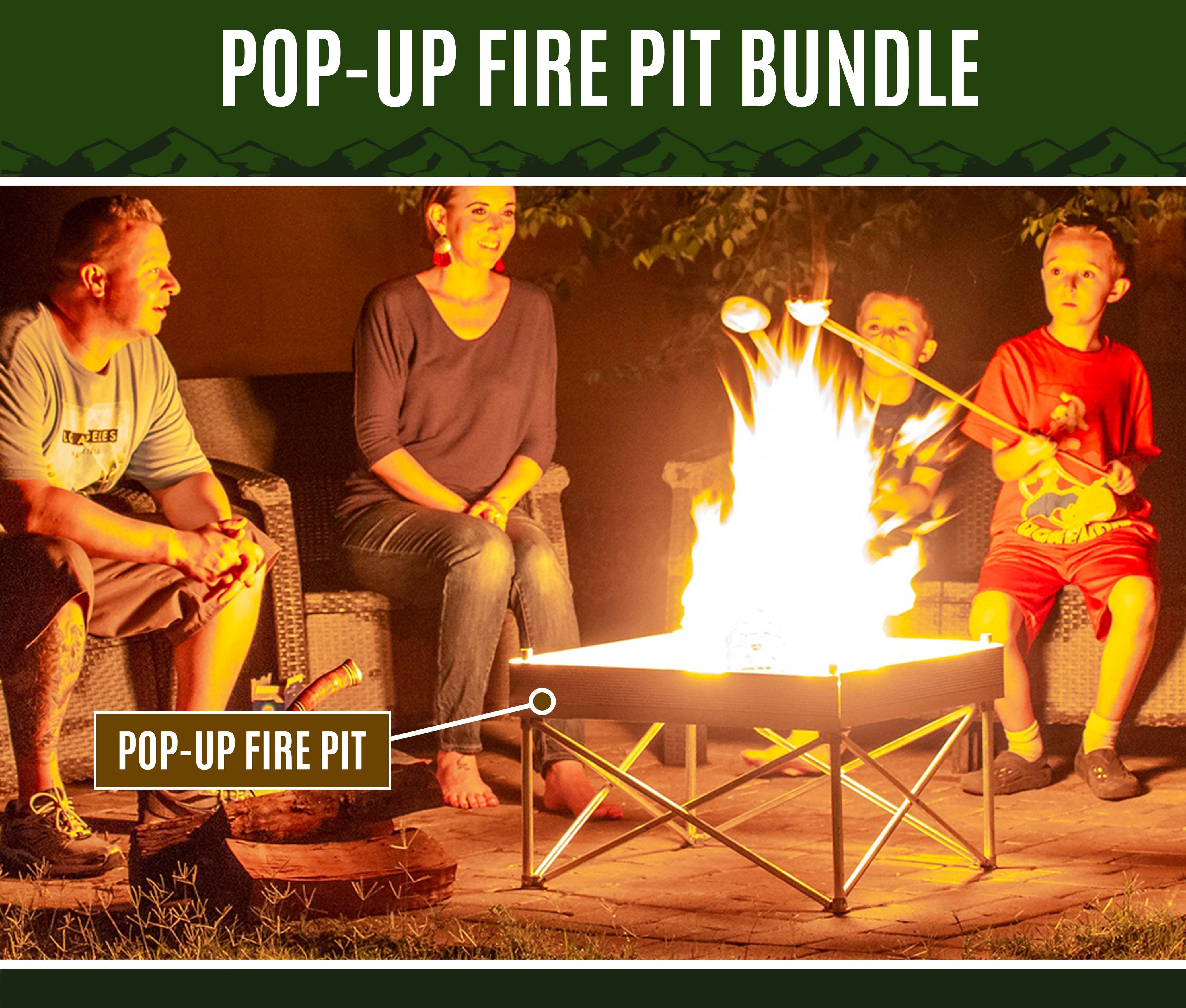 Fireside Outdoor Pop-Up Pit Accessories Pop-Up Fire Pit Base Kit