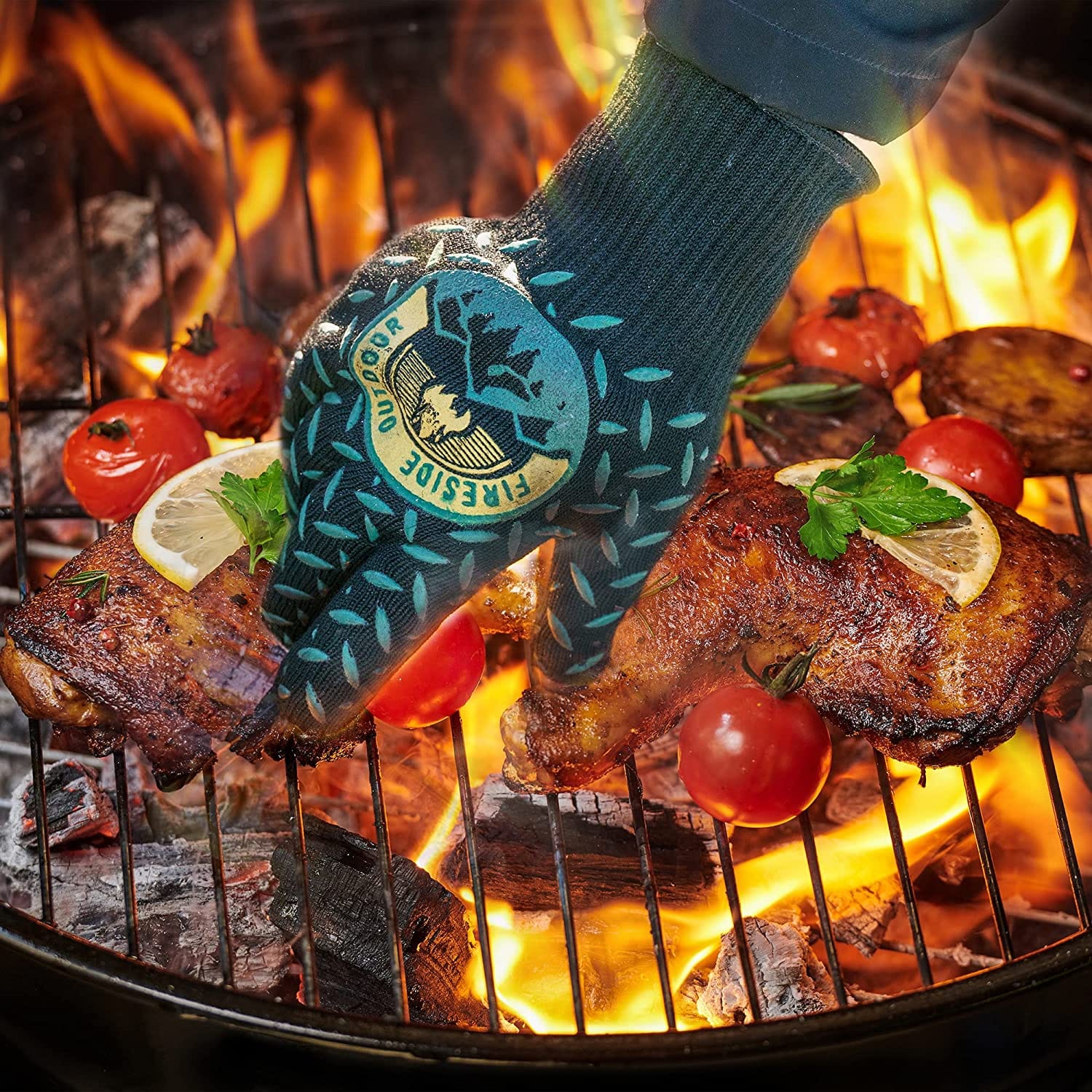 Fireside Outdoor Pop-Up Pit Accessories Thermal Gloves Thermal Protection Gloves