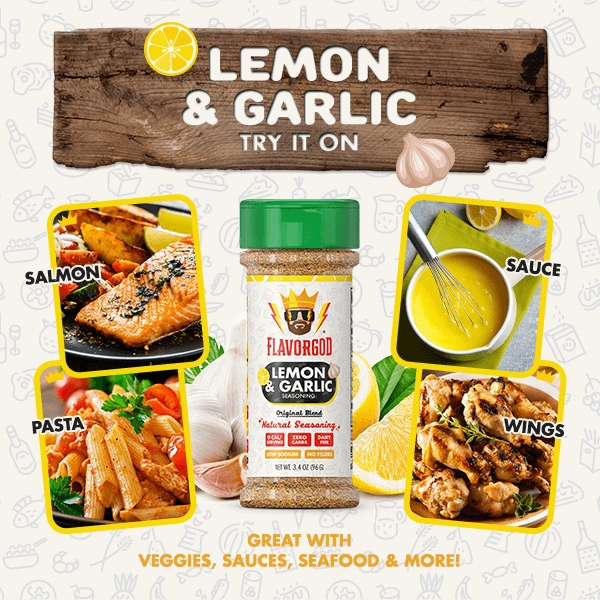 Flavor God BBQ Rubs & Seasonings Lemon & Garlic Seasoning
