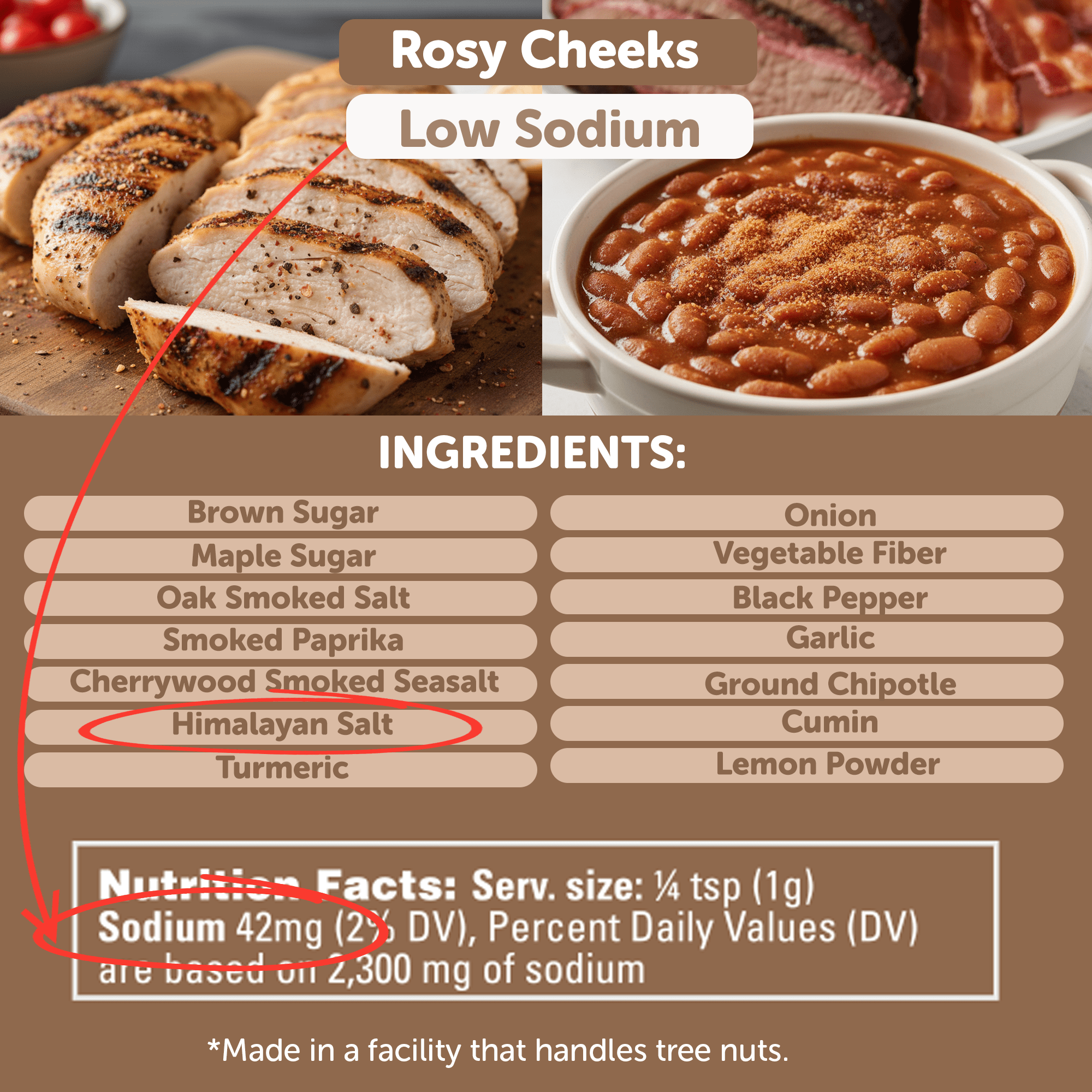 FreshJax Seasoning Rosy Cheeks Maple Bourbon BBQ Seasoning | Low Sodium & GLP-1 Friendly