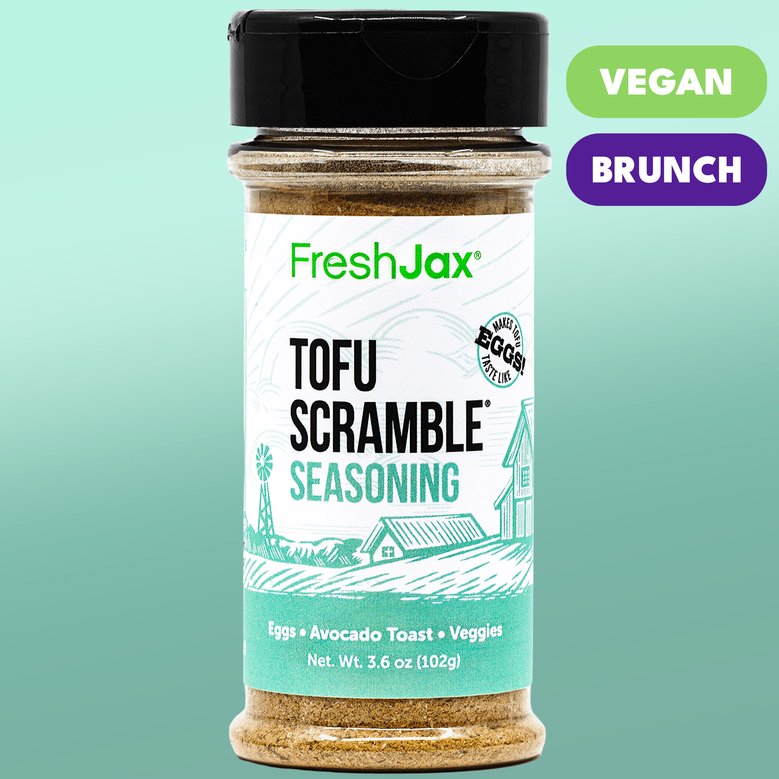 FreshJax Seasoning Tofu Scramble Seasoning – Make Tofu Taste Just Like Eggs!