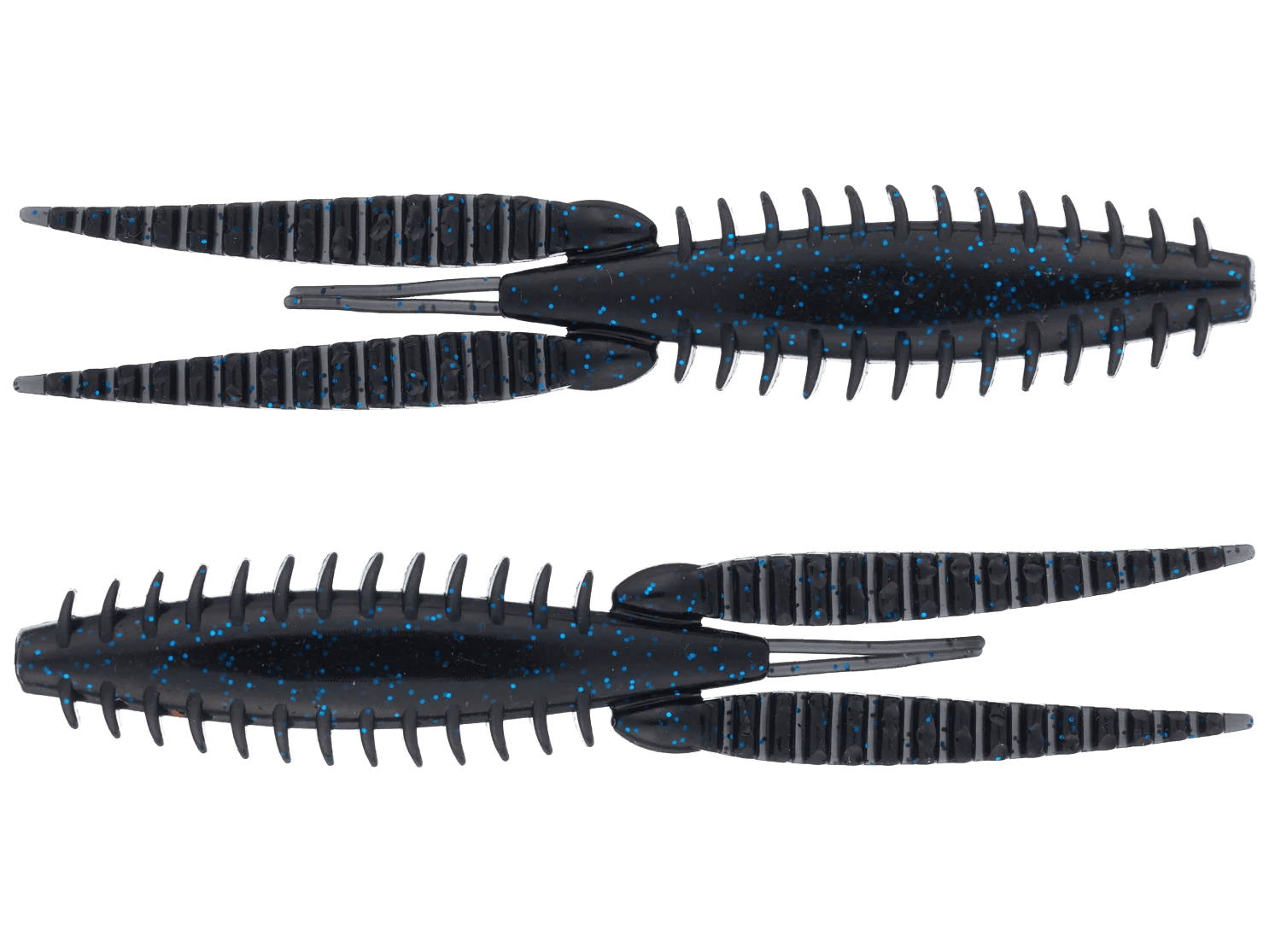 G-Ratt Baits Fishing Lure BLACK N' BLUE FLAKE / 3" - 8pk Dixie Flip