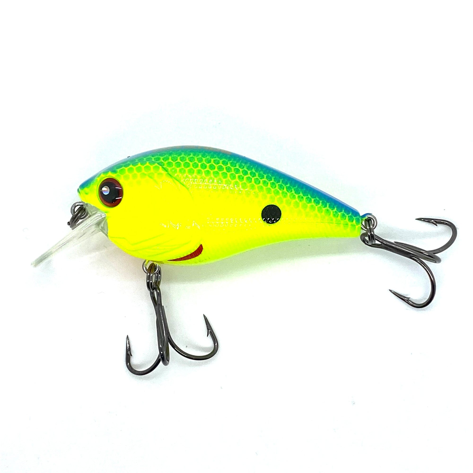 GRANDEBASS Blue Chartreuse Hunter 1.5 Squarebill