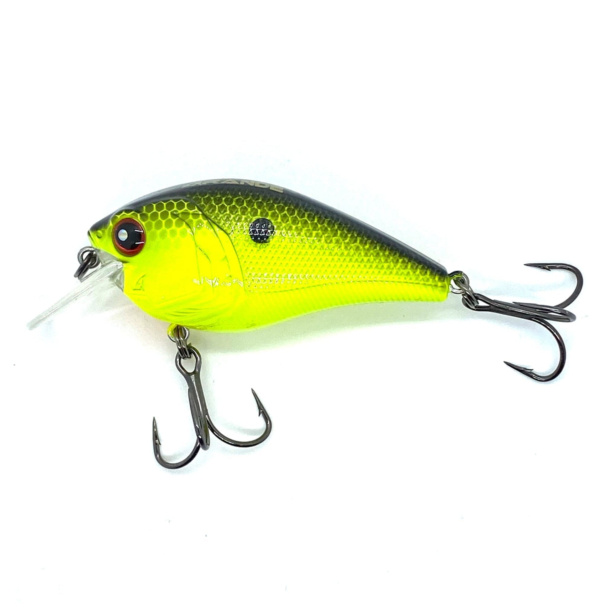 GRANDEBASS Chartreuse Black Back Hunter 1.5 Squarebill