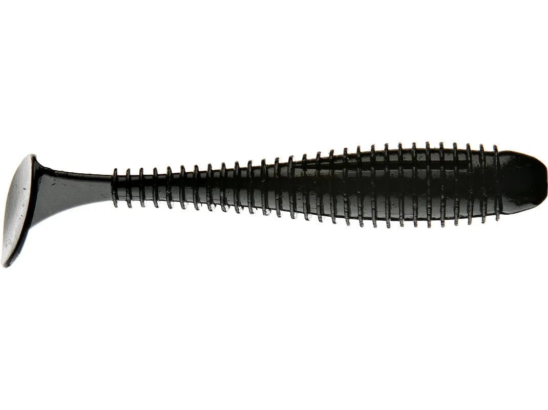 GRANDEBASS Minnows & Swimbaits Black Kickback Shad 3.75"