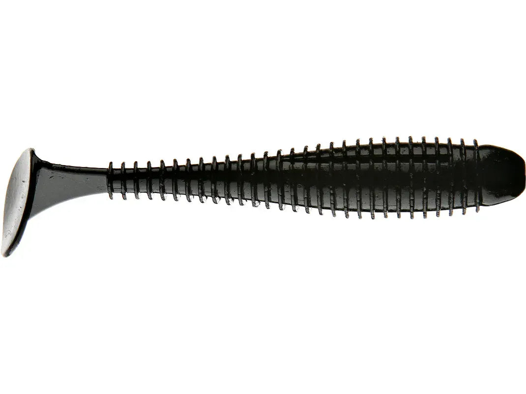 GRANDEBASS Minnows & Swimbaits Black Kickback Shad 3.75"