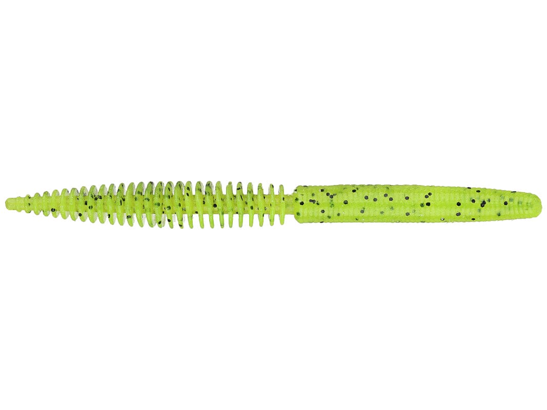 GRANDEBASS Worms Chartreuse Pepper Rattlesnake'O
