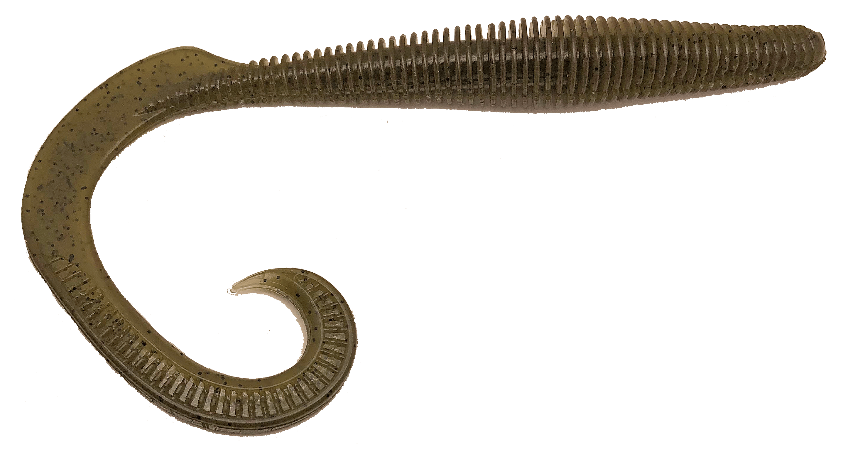 GRANDEBASS Worms Green Pumpkin Megatail Rattlesnake