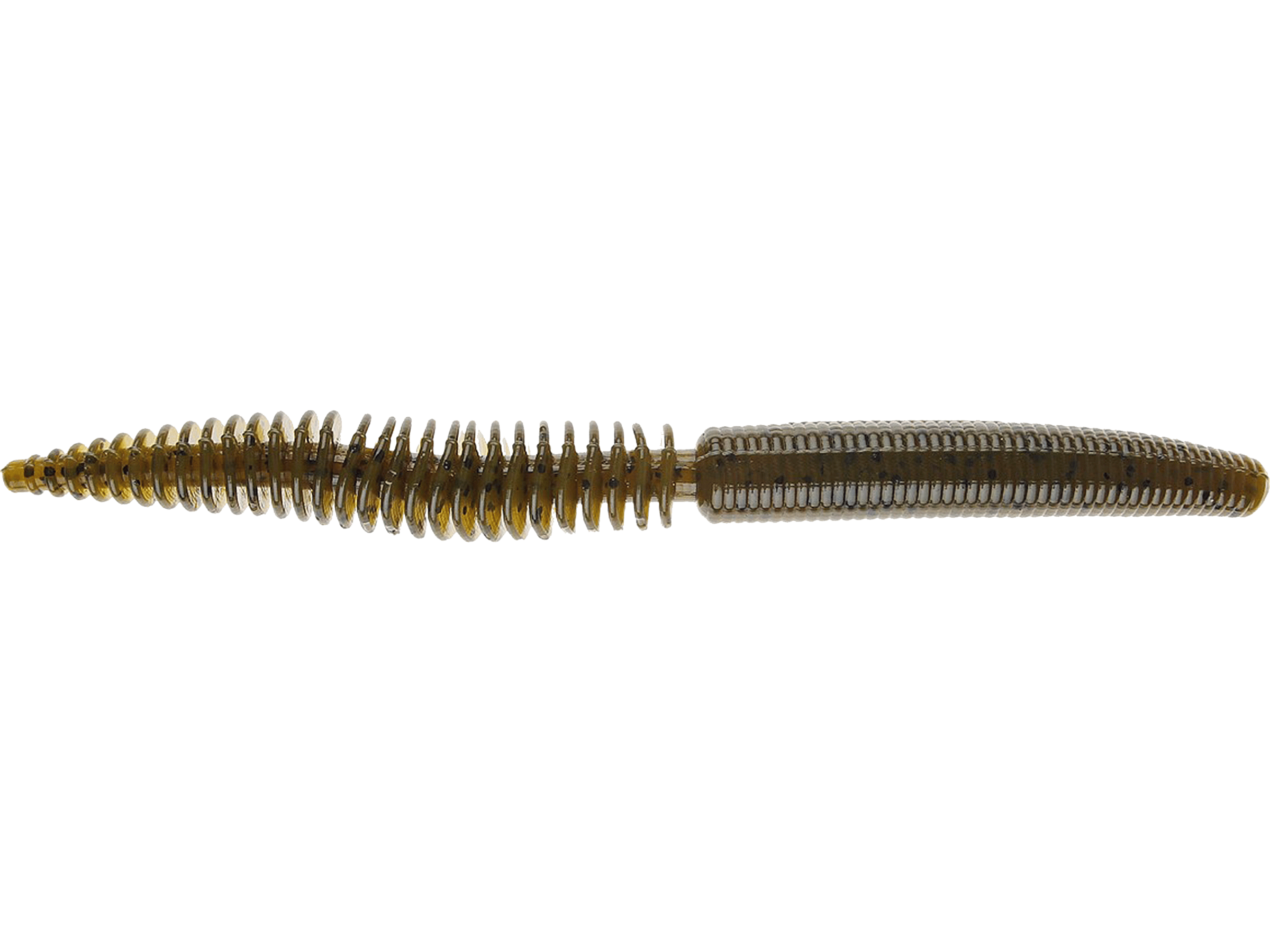 GRANDEBASS Worms Green Pumpkin Rattlesnake'O