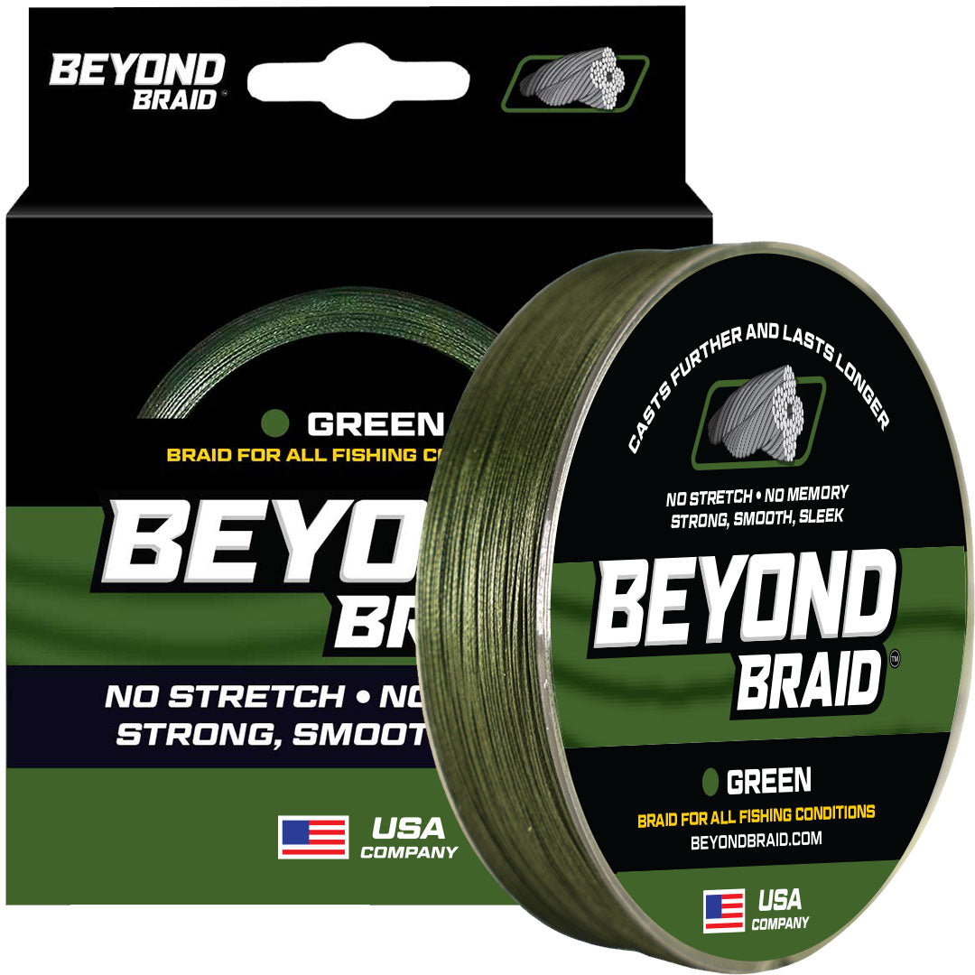 Beyond Braid Braid Green / 15LB All Purpose 4X Braid - 300 Yards