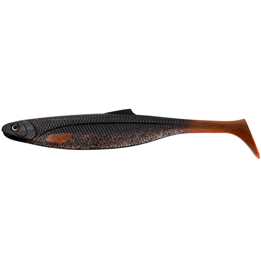 Headbanger Lures Black/Orange Headbanger BangerShad 6-3/4" 2-pack
