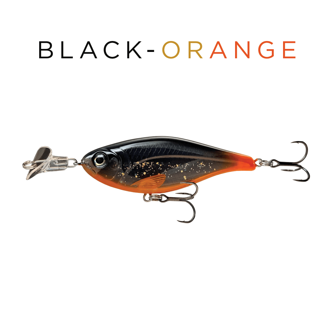 Headbanger Lures Black/Orange Headbanger Cranky Shad 5"