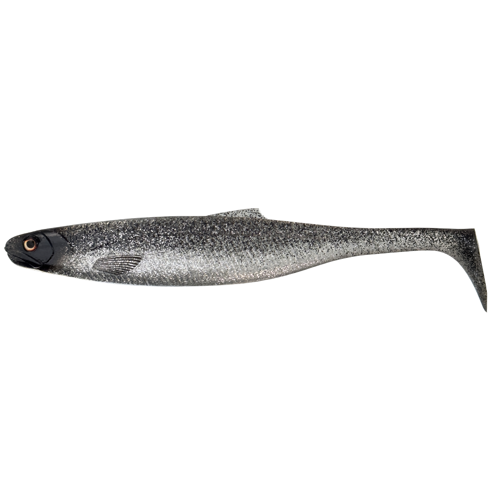 Headbanger Lures Black/Silver Headbanger BangerShad 10-1/2"