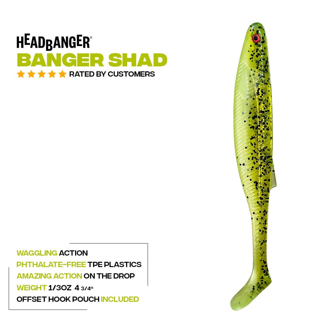 Headbanger Lures Headbanger BangerShad 4-3/4" 5-pack