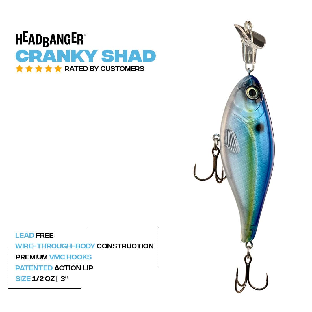Headbanger Lures Headbanger Cranky Shad 3"