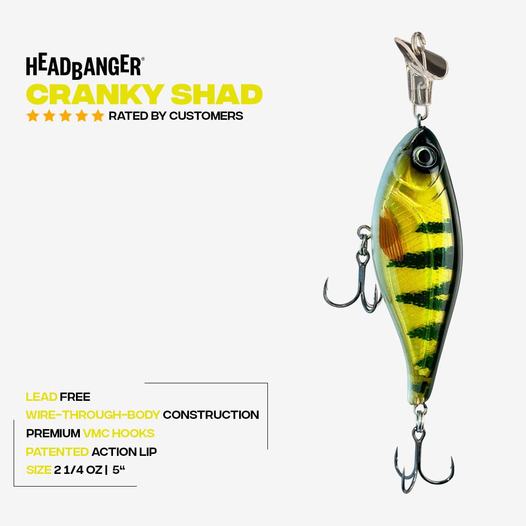 Headbanger Lures Headbanger Cranky Shad 5"