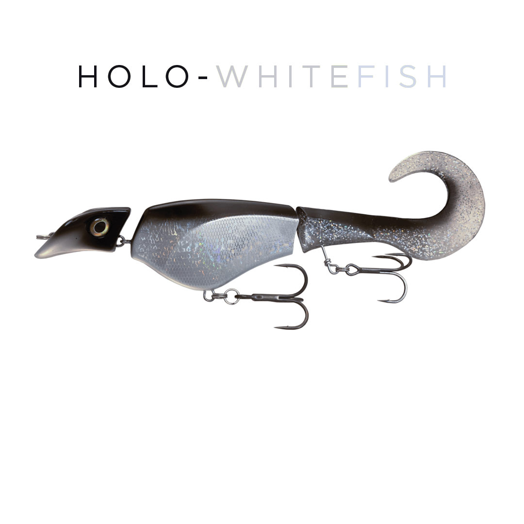 Headbanger Lures Holo Whitefish Headbanger Colossus Curly 12"