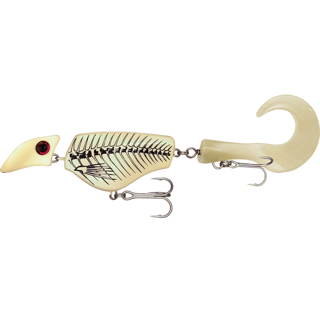 Headbanger Lures Hybrid Baits Floating / Bone Headbanger Tail 9"