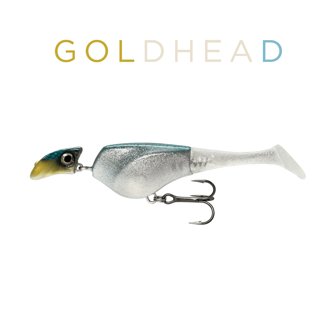 Headbanger Lures Hybrid Baits Floating / Goldhead Headbanger Shad 4-1/2"