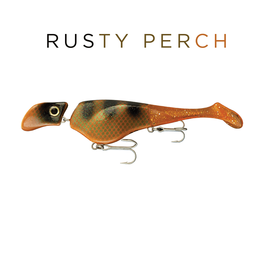 Headbanger Lures Hybrid Baits Floating / Rusty Perch Headbanger Shad 9"