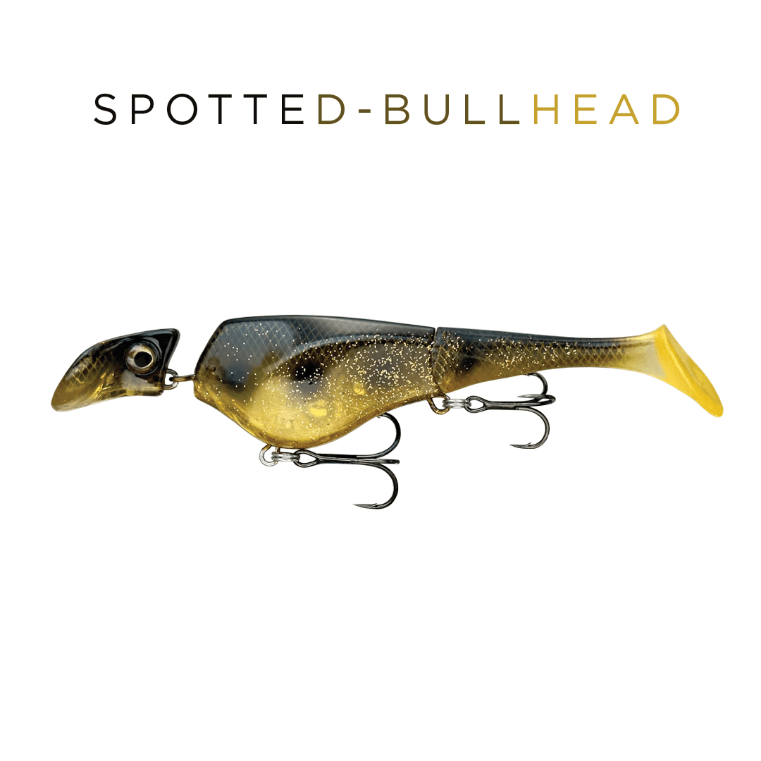 Headbanger Lures Hybrid Baits Floating / Spotted Bullhead Headbanger Shad 6"