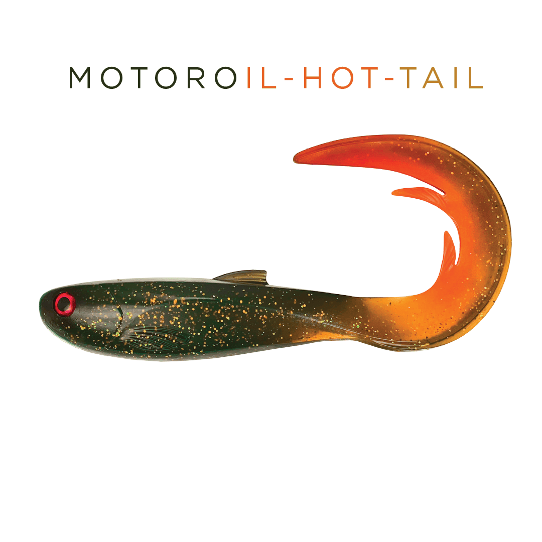 Headbanger Lures Motoroil Hot Tail Headbanger FireTail V2 7"