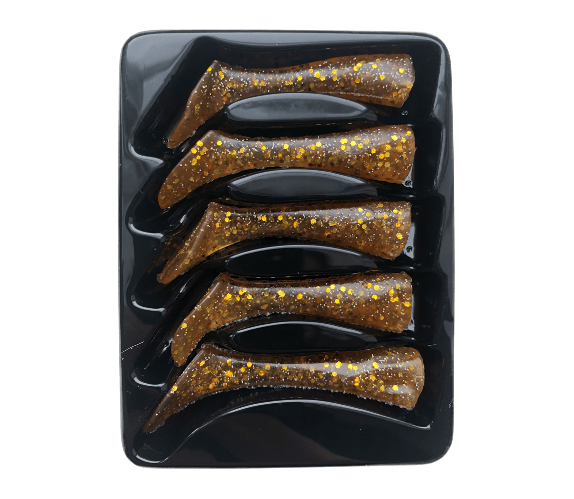 Headbanger Lures Replacements Orange Headbanger Shad 4-1/2" Replacement Tails - Orange