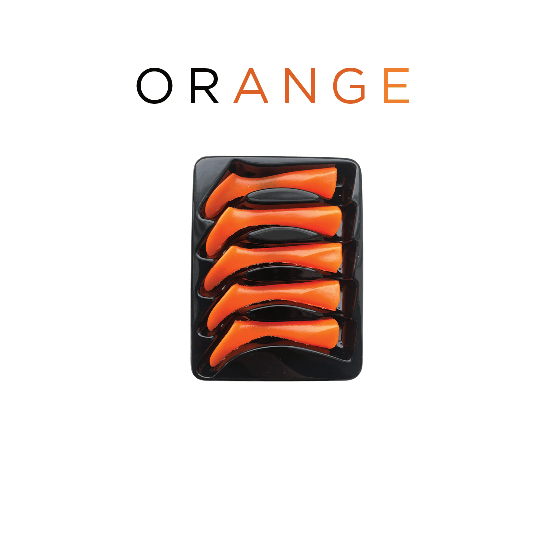 Headbanger Lures Replacements Orange Headbanger Shad 4-1/2" Replacement Tails - Orange