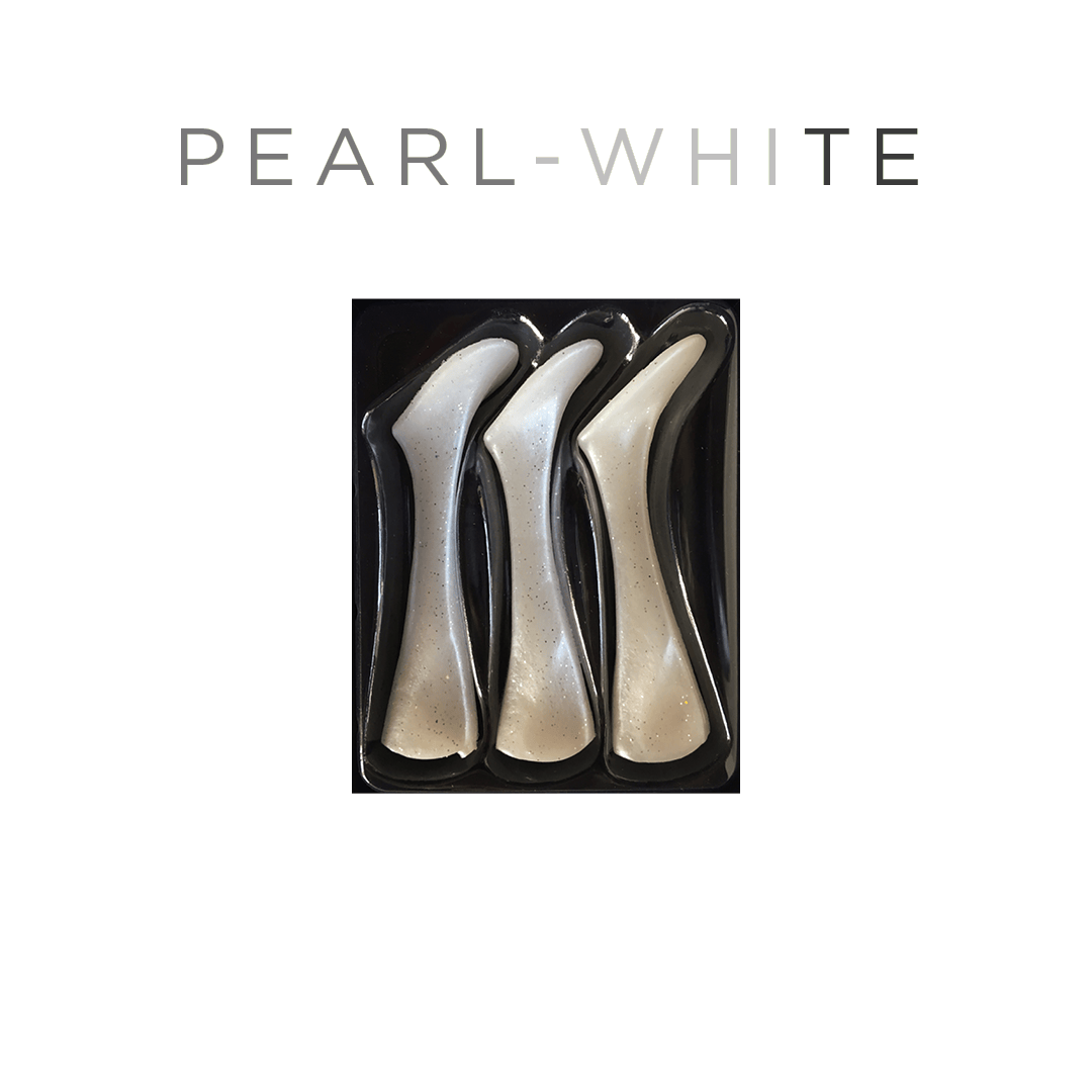 Headbanger Lures Replacements Pearl White Headbanger Shad 9" Replacement Tails - Pearl White
