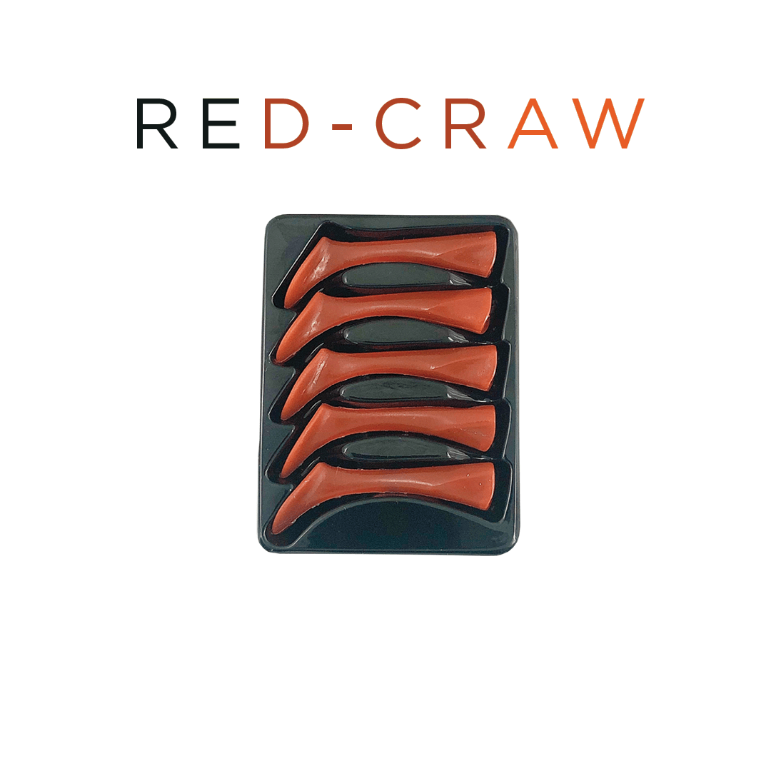 Headbanger Lures Replacements Red Craw Headbanger Shad 4-1/2" Replacement Tails