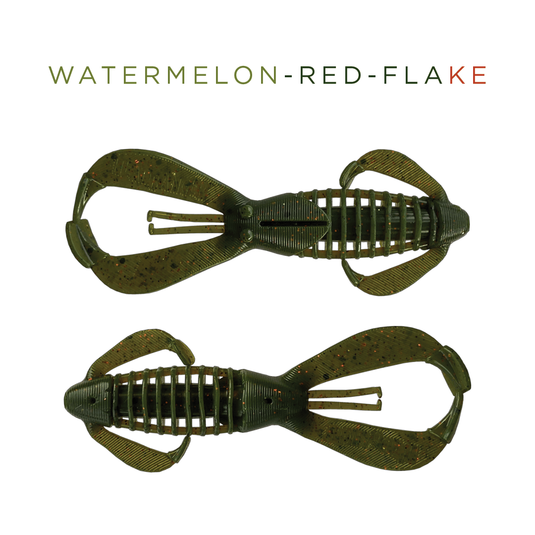 Headbanger Lures Soft Baits 4" (7-pack) / Watermelon Red Flake Headbanger BangerBug