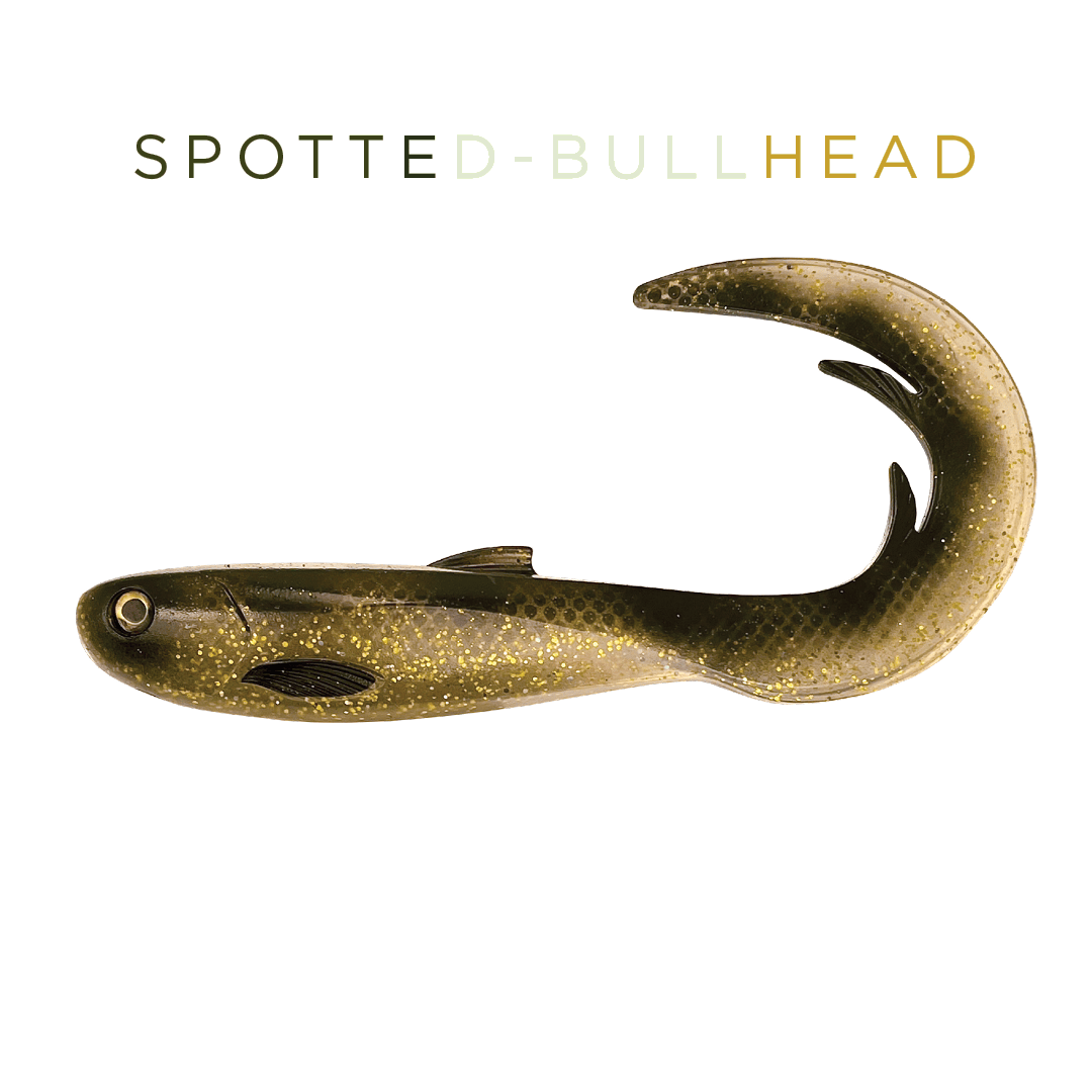 Headbanger Lures Spotted Bullhead Headbanger FireTail V2 7"