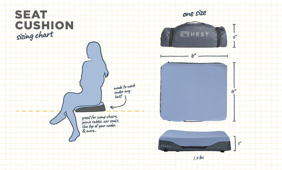 HEST Mattress Foamy Seat Cushion