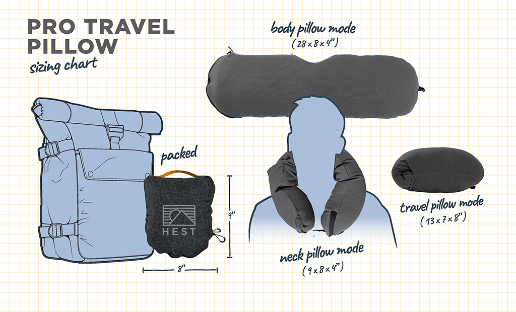 HEST Pillow Pro Travel Pillow