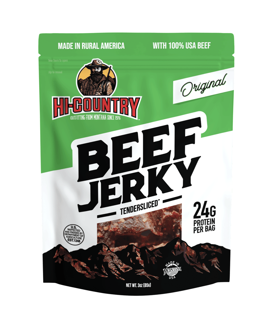 Hi-Country Snack Foods Inc. Jerky 3oz Original Beef Jerky