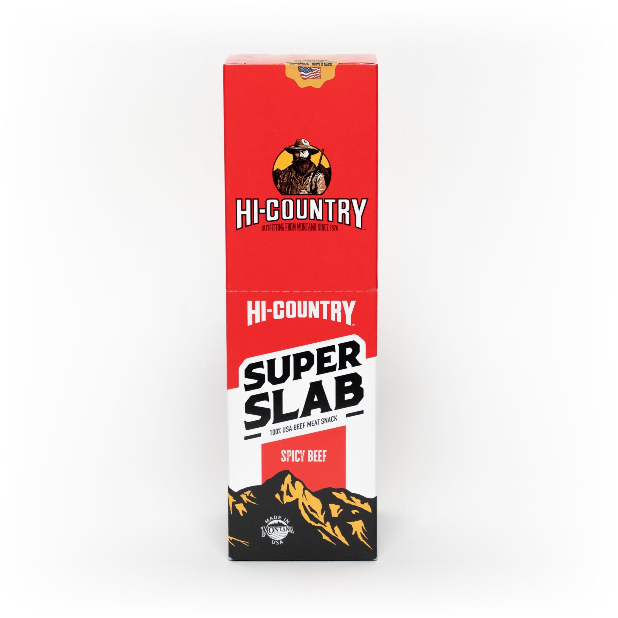 Hi-Country Snack Foods Inc. Meat Snacks 20 oz. Super Slab Beef Jerky Caddy - Spicy