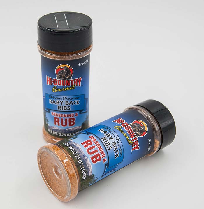 Hi-Country Snack Foods Inc. Seasoning Rub Shaker Rubs - Baby Back Ribs Seasonings 3.75 oz.