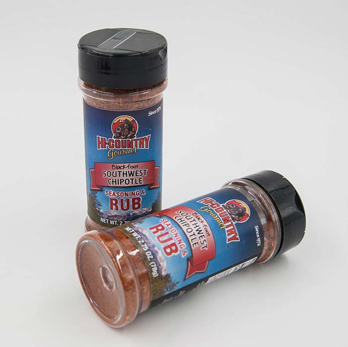 Hi-Country Snack Foods Inc. Seasoning Rub Shaker Rubs - Southwest Chipotle Seasoning 2.75 oz.
