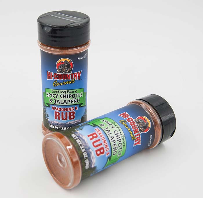 Hi-Country Snack Foods Inc. Seasoning Rub Shaker Rubs - Spicy Chipotle & Jalapeno Seasoning 3.5 oz.