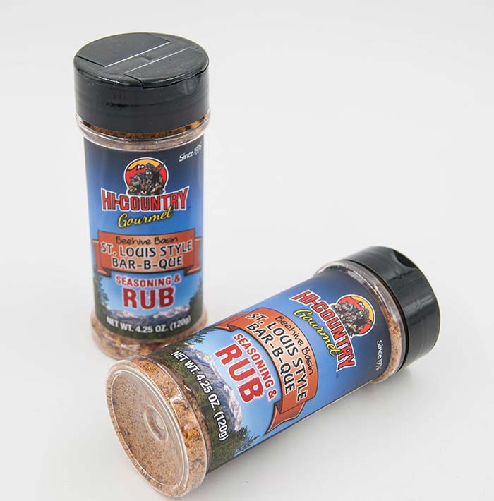 Hi-Country Snack Foods Inc. Seasoning Rub Shaker Rubs - St. Louis Style Bar-B-Que Seasoning 4.25 oz.