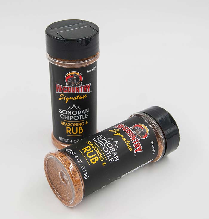 Hi-Country Snack Foods Inc. Seasoning Rub Shaker Signature Rubs -Sonoran Chipotle 4 oz.