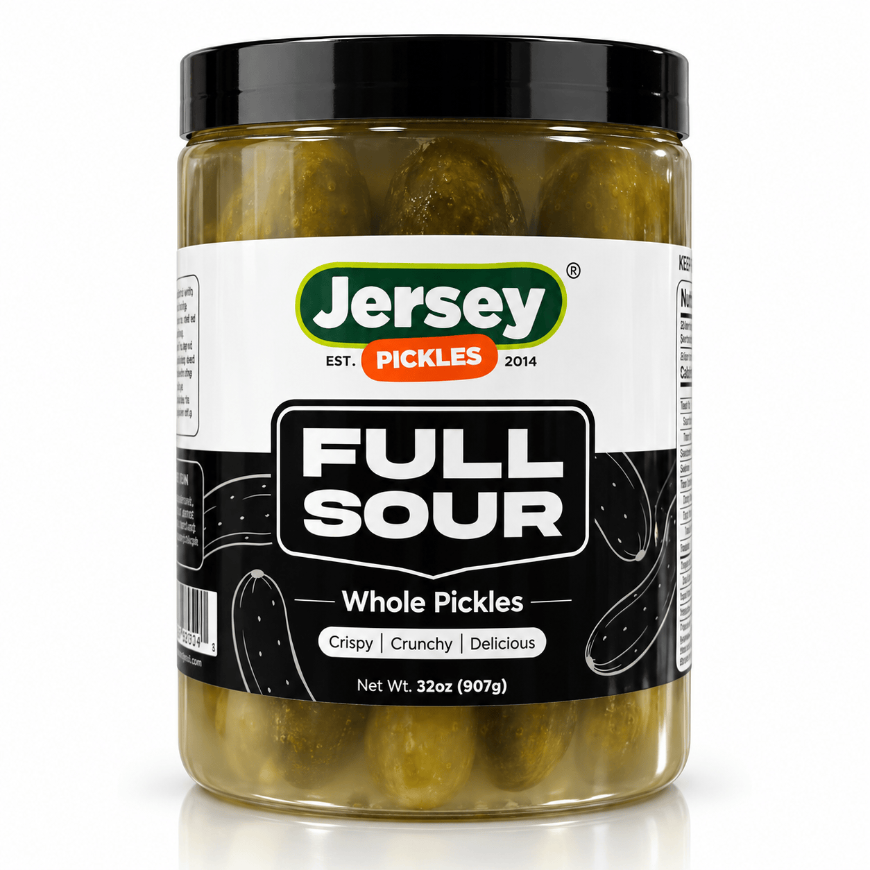 Jersey Pickles Pickles NY Style Whole Full Sour Pickles (Naturally Fermented)