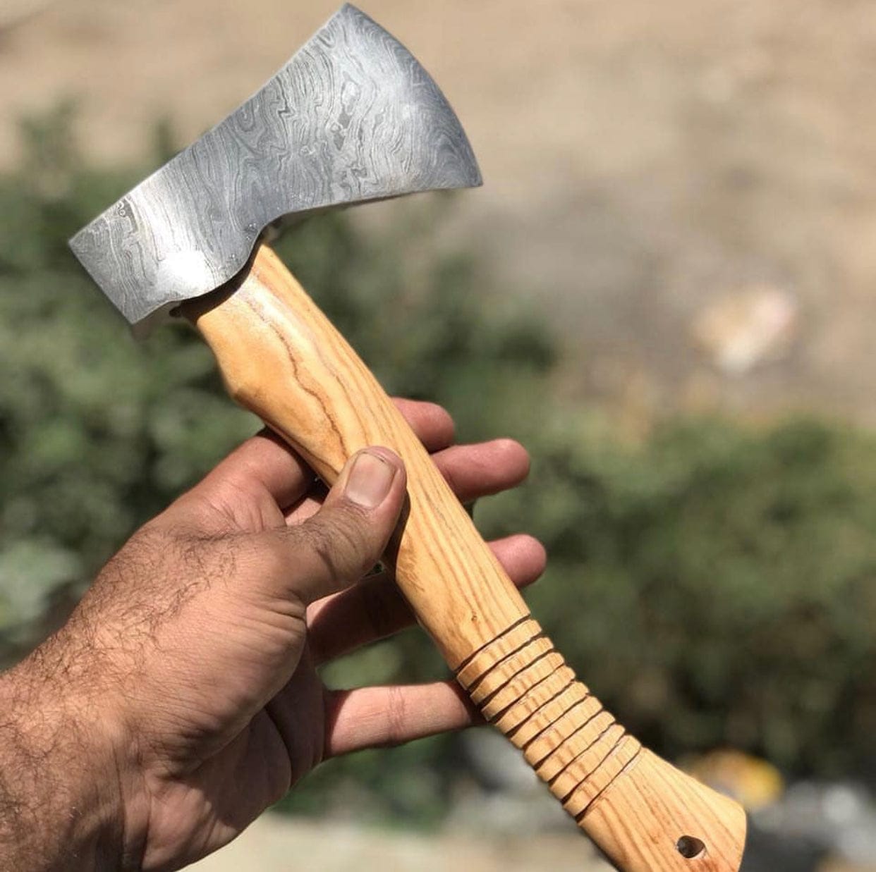 KBS Knives Store Axe Damascus Steel EDC Axe
