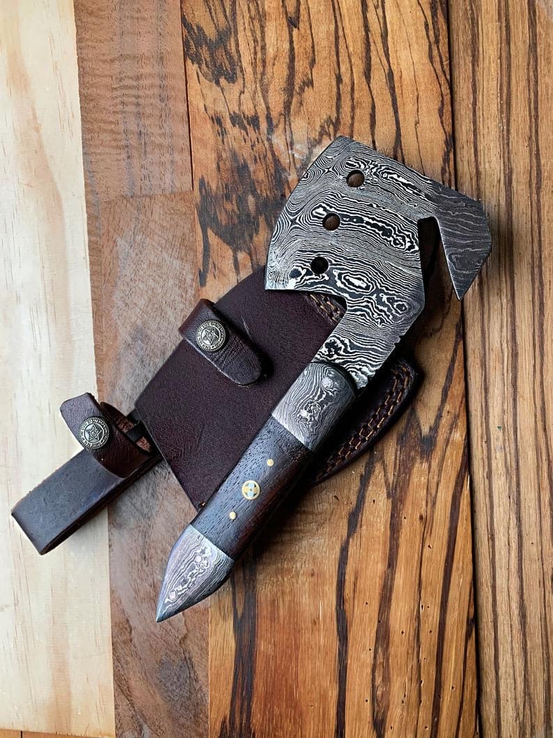 KBS Knives Store Axe FULL TANG DAMASCUS EDC AXE