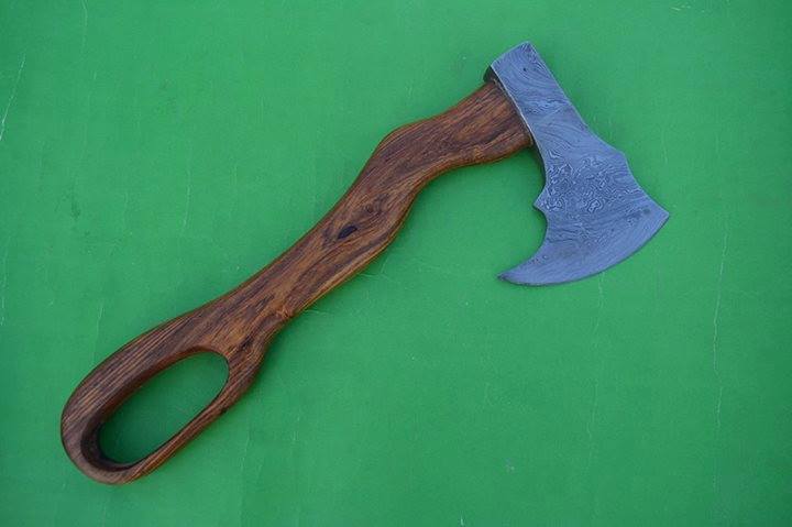 KBS Knives Store Axe Hand Made Damascus Forge Axe