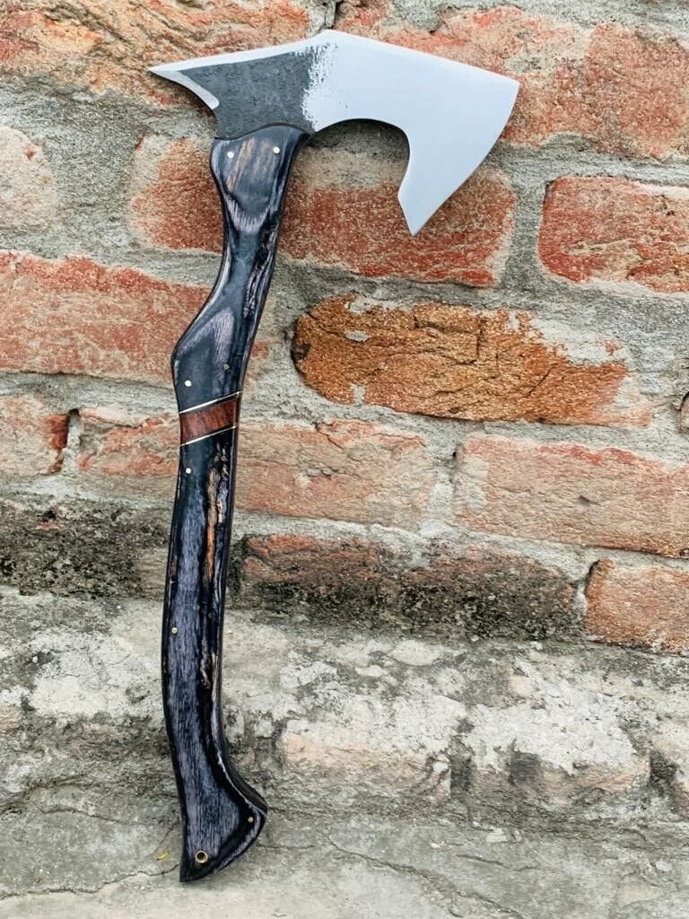 KBS Knives Store Axe Precision Throwing Tomahawk with Custom Handmade Forged 1095 Steel Blade and Exotic Rosewood Handle – Strike Master