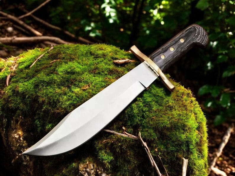 KBS Knives Store Bowie Knives Bowie Knife Sheath D2 Steel Blade & Exotic Wood Handle