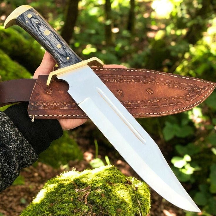KBS Knives Store Bowie Knives Custom Handmade Best Bowie Knife – 16" D2 Steel