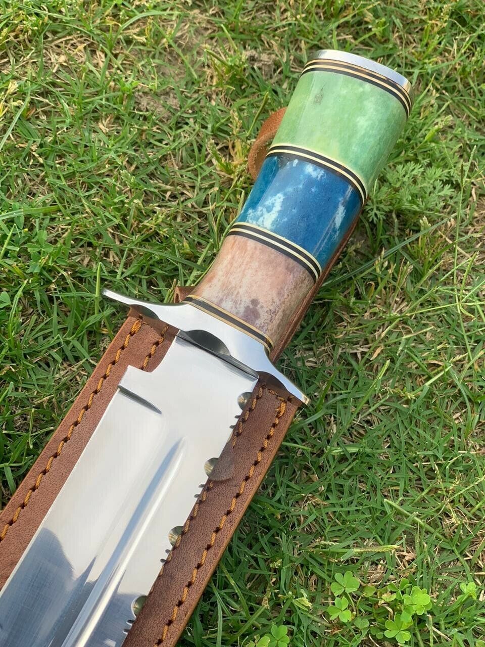 KBS Knives Store Bowie Knives Custom Handmade D2 Tool Steel Hunting Bowie Knife