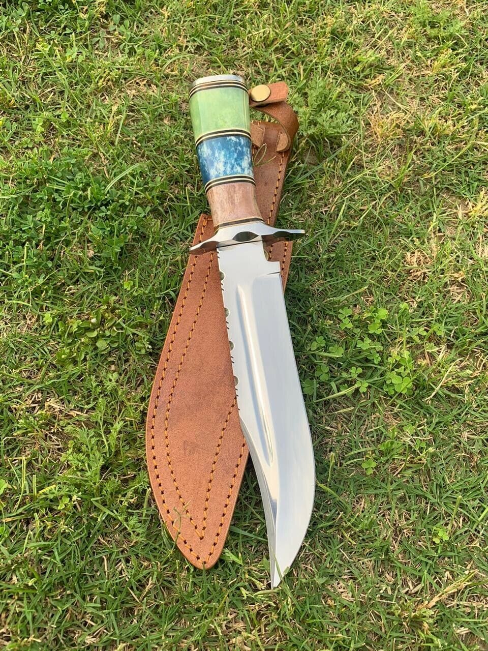 KBS Knives Store Bowie Knives Custom Handmade D2 Tool Steel Hunting Bowie Knife